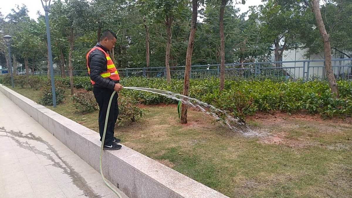 綠化管理 科學(xué)澆灌，守護城市綠意